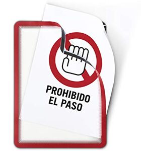 Djois Tarifold A4 Self Adhesive Display Frame Red (Pack of 2),194953 Djois Tarifold A4 Self Adhesive Display Frame Red (Pack of 2),194953