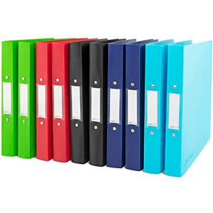 Rapesco 1720 2-Ring Binder with Antibacterial Protection, 35 mm Spine, A4, Assorted Colours, Pack of 10 Rapesco 1720 2-Ring Binder with Antibacterial Protection, 35 mm Spine, A4, Assorted Colours, Pack of 10