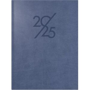 rido/idé Book Calendar Model Mentor (2025), 1 Page = 1 Day, A5, 352 Pages, Faux Leather Cover, Prestige, Blue rido/idé Book Calendar Model Mentor (2025), 1 Page = 1 Day, A5, 352 Pages, Faux Leather Cover, Prestige, Blue