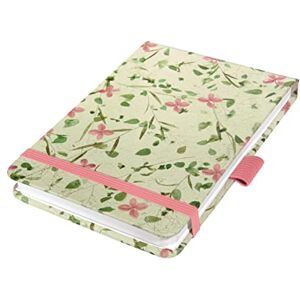 Sigel JN340 Jolie Notepad, Bloom Rose, dotted (dot grid), 11 x 15,8 cm, hardcover, 158 pages, Pink, Green Sigel JN340 Jolie Notepad, Bloom Rose, dotted (dot grid), 11 x 15,8 cm, hardcover, 158 pages, Pink, Green
