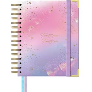 Takenote Academic Diary 2025 2026 A5 Size (16.5x20.5 cm), Week to View, Academic Format September to August, Double Wire-O Binding, Bilingual: Spanish & English Stella Takenote Academic Diary 2025 2026 A5 Size (16.5x20.5 cm), Week to View, Academic Format September to August, Double Wire-O Binding, Bilingual: Spanish & English Stella