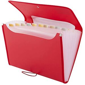 D.RECT 5590 A4 12-Pocket Expandable Folder Expandable Binder Documents Accordion Binder Pockets Briefcase Perfect for Office, School and Home Red D.RECT 5590 A4 12-Pocket Expandable Folder Expandable Binder Documents Accordion Binder Pockets Briefcase Perfect for Office, School and Home Red