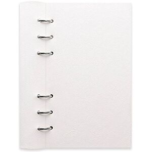 Filofax Clipbook, Classic Refillable Notebook, White Personal (6.75 x 3.75) Ruled, Plain and Quadrille Notes Pages, Undated Planner, Yearly, Monthly and Weekly Calendar (B023634) Filofax Clipbook, Classic Refillable Notebook, White Personal (6.75 x 3.75) Ruled, Plain and Quadrille Notes Pages, Undated Planner, Yearly, Monthly and Weekly Calendar (B023634)