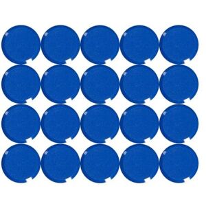 MAUL 20 mm 0.3 kg pro High Quality Round Magnet for Whiteboards Blue (Pack of 20) MAUL 20 mm 0.3 kg pro High Quality Round Magnet for Whiteboards Blue (Pack of 20)