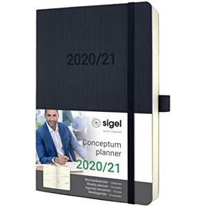 Sigel C2106 Academic Calendar 2020-2021, 18 Months, Approx. A5, softcover, Black Conceptum Sigel C2106 Academic Calendar 2020-2021, 18 Months, Approx. A5, softcover, Black Conceptum
