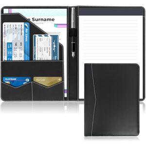 NEWYES Professional Portfolio, A4 Document Folder, Water-Repellent & Faux Leather Folder, Gift for Men & Women, Perfect for Business Trips or Teachers, Black NEWYES Professional Portfolio, A4 Document Folder, Water-Repellent & Faux Leather Folder, Gift for Men & Women, Perfect for Business Trips or Teachers, Black