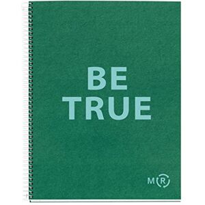 Miquelrius Be Eco A4 Notebook, 80 Sheets 90gsm 7mm Horizontal Lines, 1 Colour Strip, Hardback Cover, Emerald Green Messages Miquelrius Be Eco A4 Notebook, 80 Sheets 90gsm 7mm Horizontal Lines, 1 Colour Strip, Hardback Cover, Emerald Green Messages