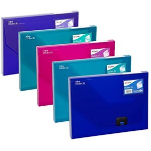 Snopake A4 DocBox Electra Assorted 25 mm Box File with Push Lock (Pack of 5) Ref: 14832 Snopake A4 DocBox Electra Assorted 25 mm Box File with Push Lock (Pack of 5) Ref: 14832