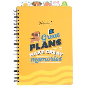 Mr. Wonderful A4 tabbed notebook To big goals, big plans Mr. Wonderful A4 tabbed notebook To big goals, big plans