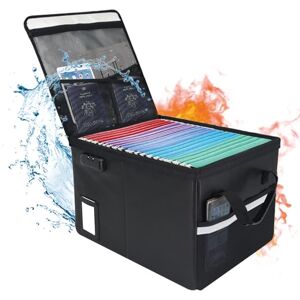Ehoehu Upgraded 5200°F Fireproof Document File Organizer Box, Fireproof Storage Filing Cabinet with Lock, Portable Office Safe Box for Hanging Letter/Legal Folder 16.1 x 12.9 x 11in (Black) Ehoehu Upgraded 5200°F Fireproof Document File Organizer Box, Fireproof Storage Filing Cabinet with Lock, Portable Office Safe Box for Hanging Letter/Legal Folder 16.1 x 12.9 x 11in (Black)