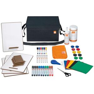 Nobo Whiteboard Accessories Kit Bag, Durable Bag with 47 Whiteboard Accessories, 23x20x35.5cm, 50% Recycled Material, Charcoal Grey, 1915711 Nobo Whiteboard Accessories Kit Bag, Durable Bag with 47 Whiteboard Accessories, 23x20x35.5cm, 50% Recycled Material, Charcoal Grey, 1915711