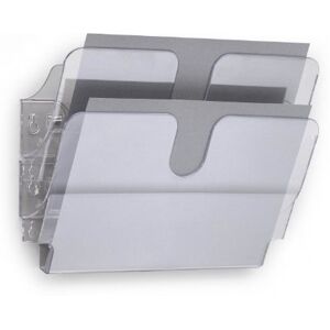 Durable FlexiPlus 2 1709014400 Literature Holder with 2 Compartments A4 Landscape Transparent Durable FlexiPlus 2 1709014400 Literature Holder with 2 Compartments A4 Landscape Transparent
