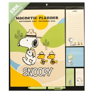 Grupo Erik Magnetic Planner For Fridge Snoopy Gifts For Family Magnetic Calendar With Stickers, Pen, Shopping List, Sticky Notes Family Planner 2026 16 Months Sep 2025 Dec 2026 Grupo Erik Magnetic Planner For Fridge Snoopy Gifts For Family Magnetic Calendar With Stickers, Pen, Shopping List, Sticky Notes Family Planner 2026 16 Months Sep 2025 Dec 2026