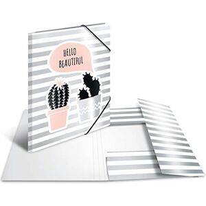 HERMA Elastic Folder Fashion & Style with Cactus Motif, A4, Sturdy Cardboard, with Inner Print, 1 Span Folder HERMA Elastic Folder Fashion & Style with Cactus Motif, A4, Sturdy Cardboard, with Inner Print, 1 Span Folder