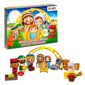 CRAZE Advent Calendar 2025 Nativity Scene – 26-Piece Traditional Nativity Set with Figures, Miniature Xmas Crib & 24 Surprises for Kids CRAZE Advent Calendar 2025 Nativity Scene – 26-Piece Traditional Nativity Set with Figures, Miniature Xmas Crib & 24 Surprises for Kids