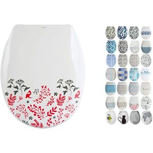 MSV Toilet seat, Floral, 45.5x37x5 cm MSV Toilet seat, Floral, 45.5x37x5 cm