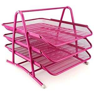 Leviatan Metal Storage Compartments Office Desk Organizer Document Drawers A4 Document Tray Organizer Mesh Office Drawer Organization System Pink Leviatan Metal Storage Compartments Office Desk Organizer Document Drawers A4 Document Tray Organizer Mesh Office Drawer Organization System Pink