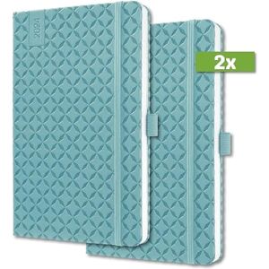 Sigel J4102 Jolie Weekly planner 2024, hardcover, 9,5 x 15 cm, 174 pages, petrol Blue, 2 Pieces Sigel J4102 Jolie Weekly planner 2024, hardcover, 9,5 x 15 cm, 174 pages, petrol Blue, 2 Pieces