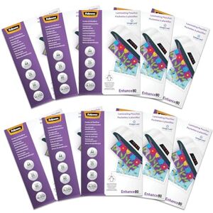 Fellowes 250 x A4 ImageLast Laminating Pouches (25pk x 10) 80 Micron (2 x 80 Micron) Clear with Alignment Aid Ideal for Photos and Information Notes with Optimal Contrast Fellowes 250 x A4 ImageLast Laminating Pouches (25pk x 10) 80 Micron (2 x 80 Micron) Clear with Alignment Aid Ideal for Photos and Information Notes with Optimal Contrast