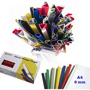 Alevar Paper Binds, A4 Diameter 8 mm, Capacity 40 Sheets, Pack of 100, White Alevar Paper Binds, A4 Diameter 8 mm, Capacity 40 Sheets, Pack of 100, White