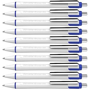 Schneider Slider Xite 133203 Ballpoint Pen (Ballpoint with wear-Resistant Stainless Steel tip, Pack of 10, Made in Germany), Permanent, Blue Ink Schneider Slider Xite 133203 Ballpoint Pen (Ballpoint with wear-Resistant Stainless Steel tip, Pack of 10, Made in Germany), Permanent, Blue Ink