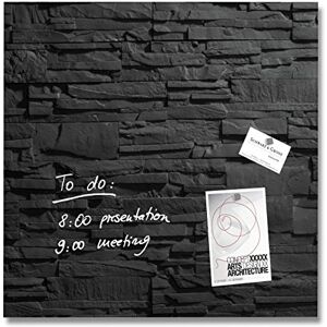Sigel GL169 Premium Glass magnetic Board, glossy surface, 48 x 48 cm, easy mounting, Black Artverum Sigel GL169 Premium Glass magnetic Board, glossy surface, 48 x 48 cm, easy mounting, Black Artverum
