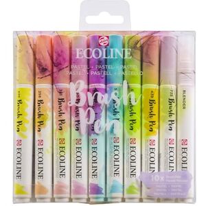 Ecoline Brush Pen set Pastel 10 colours (11509801) Ecoline Brush Pen set Pastel 10 colours (11509801)