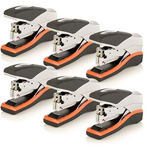 Swingline Stapler, Half Strip Desktop Stapler, 40 Sheet Capacity, Low Force, Compact Size, Office, Desk, Optima 40, Orange/Silver/Black, 6 Pack (87842) (S7087842-CS) Swingline Stapler, Half Strip Desktop Stapler, 40 Sheet Capacity, Low Force, Compact Size, Office, Desk, Optima 40, Orange/Silver/Black, 6 Pack (87842) (S7087842-CS)