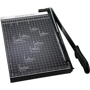 COOCHEER Paper Cutter Professional Photo Cutter Paper Cutter Cutter Lever Cutter Scrap Machine for Photo, Paper, Cardboard, A4, Black COOCHEER Paper Cutter Professional Photo Cutter Paper Cutter Cutter Lever Cutter Scrap Machine for Photo, Paper, Cardboard, A4, Black