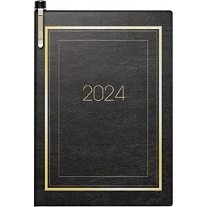 BRUNNEN Weekly Desk Planner Calendar Model 713 2024, 2 Pages = 1 Week, Sheet Size 7.2 x 10.2 cm, Black BRUNNEN Weekly Desk Planner Calendar Model 713 2024, 2 Pages = 1 Week, Sheet Size 7.2 x 10.2 cm, Black