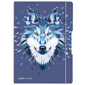 herlitz 50027262 Flex Notebook with Removable Cover, A4, 2 x 40 Sheets, Design: Wild Animals Wolf, 1 Item Notizheft A4 liniert Wolf herlitz 50027262 Flex Notebook with Removable Cover, A4, 2 x 40 Sheets, Design: Wild Animals Wolf, 1 Item Notizheft A4 liniert Wolf