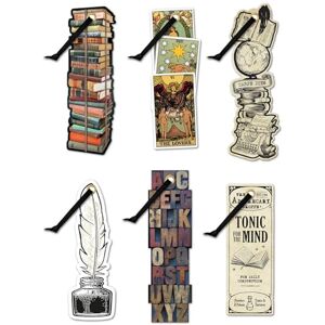 IF Bookmarks by Academia Set 2 (6pcs), 6 Titles 1 x Pile of Books, 1 x Tarot, 1 x Carpe Diem, 1 x Quill & Ink, 1 x Tonic for The Mind, 1 x Letter Press IF Bookmarks by Academia Set 2 (6pcs), 6 Titles 1 x Pile of Books, 1 x Tarot, 1 x Carpe Diem, 1 x Quill & Ink, 1 x Tonic for The Mind, 1 x Letter Press