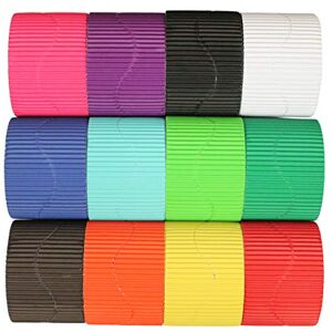 Bright Ideas Corrugated Border School Displays, (Pack of 12 Rolls) in Assorted Colours, 10cm x 7.5m. BI7868. Bright Ideas Corrugated Border School Displays, (Pack of 12 Rolls) in Assorted Colours, 10cm x 7.5m. BI7868.