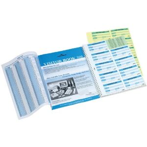 Durable Visitor Book 300 Refill Pack Insert Refill Book for Professional Use Includes 300 Perforated 90 x 60 mm Badge Inserts GDPR Compliant Visitor Management Durable Visitor Book 300 Refill Pack Insert Refill Book for Professional Use Includes 300 Perforated 90 x 60 mm Badge Inserts GDPR Compliant Visitor Management