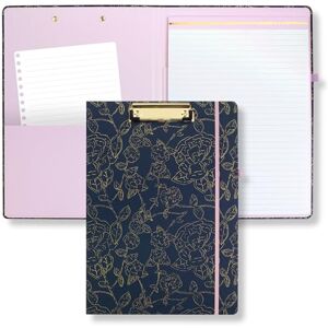 STEEL MILL AND CO. Steel Mill & Co Cute Clipboard Folio with Refillable Lined Notepad and Interior Storage Pocket, Padfolio for Work, Navy Floral STEEL MILL AND CO. Steel Mill & Co Cute Clipboard Folio with Refillable Lined Notepad and Interior Storage Pocket, Padfolio for Work, Navy Floral