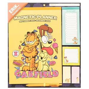 Grupo Erik Magnetic Planner For Fridge Garfield Gifts For Family Magnetic Calendar With Stickers, Pen, Shopping List, Sticky Notes Family Planner 2026 16 Months Sep 2025 Dec 2026 Grupo Erik Magnetic Planner For Fridge Garfield Gifts For Family Magnetic Calendar With Stickers, Pen, Shopping List, Sticky Notes Family Planner 2026 16 Months Sep 2025 Dec 2026