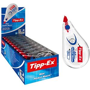 Tipp-Ex Mini Pocket Mouse Plastic Tape Box of 10 Ideal-Quality, 6 m, Tear-Resistant Tapes with Smooth Glide, White Tipp-Ex Mini Pocket Mouse Plastic Tape Box of 10 Ideal-Quality, 6 m, Tear-Resistant Tapes with Smooth Glide, White