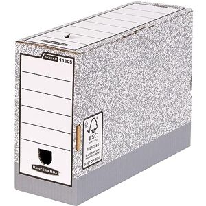BANKERS BOX 10 A4 System Foolscap Transfer Box Files Cardboard Transfer Boxes for Foolscap, Folio and Paperwork W12 x H25.5 x D36cm Pack of 10 Grey BANKERS BOX 10 A4 System Foolscap Transfer Box Files Cardboard Transfer Boxes for Foolscap, Folio and Paperwork W12 x H25.5 x D36cm Pack of 10 Grey