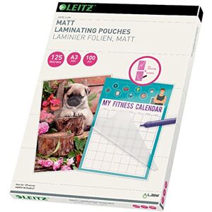 Leitz 16924 Thermal Laminating Pouches 125 Micron A3 Pack of 10 Leitz 16924 Thermal Laminating Pouches 125 Micron A3 Pack of 10