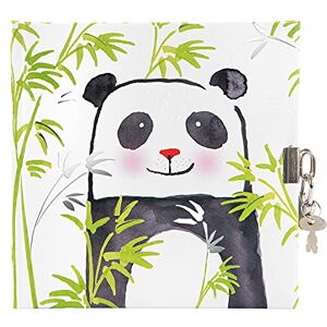 Goldbuch Panda Diary in Turnowsky Design, 96 White Pages, Lockable Notebook, Journal with Lock, Cover with Art Paper, Silver Embossing & Relief, Approx. 16.5 x 16.5 cm, Paper Goldbuch Panda Diary in Turnowsky Design, 96 White Pages, Lockable Notebook, Journal with Lock, Cover with Art Paper, Silver Embossing & Relief, Approx. 16.5 x 16.5 cm, Paper