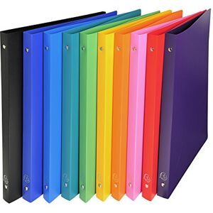 Exacompta Ref 51199E Opaque PP Flexible Covers Ring Binder Suitable for Storing A4 Documents, Polypropyelene, 4 Rings, 20mm Spine Assorted Colours (Pack of 20) Exacompta Ref 51199E Opaque PP Flexible Covers Ring Binder Suitable for Storing A4 Documents, Polypropyelene, 4 Rings, 20mm Spine Assorted Colours (Pack of 20)