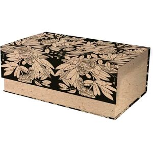Clairefontaine 116055C One Rectangular Multipurpose Cardboard Storage Box Nature motif, Kraft finish 29.8x17.8x10.8 cm Le Cerisier Blanc Collection Clairefontaine 116055C One Rectangular Multipurpose Cardboard Storage Box Nature motif, Kraft finish 29.8x17.8x10.8 cm Le Cerisier Blanc Collection