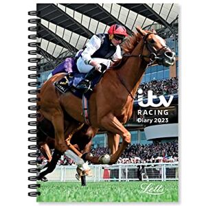 Letts of London ITV Racing A5 week to view diary 2023, 23-081038, Black Letts of London ITV Racing A5 week to view diary 2023, 23-081038, Black