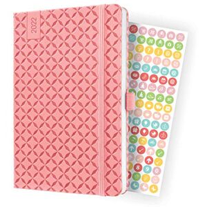 Sigel J2111 Jolie Weekly Diary 2022, 13,5 x 20,3 cm, hardcover, 174 Pages, Pink Sigel J2111 Jolie Weekly Diary 2022, 13,5 x 20,3 cm, hardcover, 174 Pages, Pink