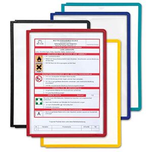 Durable Sherpa Display Panel Replacement A4 Document Holder Made from Strong PP Pack of 5 Assorted Files To be Used with Sherpa Panel Systems Durable Sherpa Display Panel Replacement A4 Document Holder Made from Strong PP Pack of 5 Assorted Files To be Used with Sherpa Panel Systems