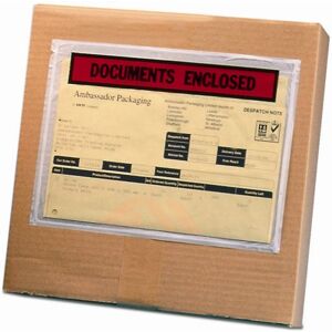 Ambassador PLE-DOC-A7 128 x 108 mm Printed A7 size Document Enclosed Envelopes, Box of 1000 Ambassador PLE-DOC-A7 128 x 108 mm Printed A7 size Document Enclosed Envelopes, Box of 1000