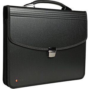 Exacompta Ref 59144E Exactive Multipart Expanding Case with Handle 360 x 300mm in Size Ideal for A4 Size Documents, 2 Filing Compartments, Grey PP Dividers Black Exacompta Ref 59144E Exactive Multipart Expanding Case with Handle 360 x 300mm in Size Ideal for A4 Size Documents, 2 Filing Compartments, Grey PP Dividers Black