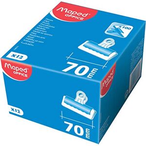 Maped Briefklemmer Made from Metal, Black/Silver, Width: 70 MM VE = 1 Maped Briefklemmer Made from Metal, Black/Silver, Width: 70 MM VE = 1