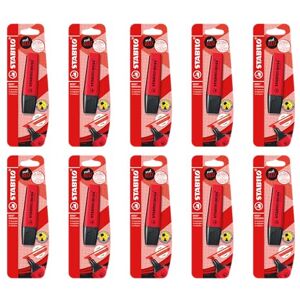 STABILO BOSS ORIGINAL REALRED Highlighter 10 x Pack of 1 Red STABILO BOSS ORIGINAL REALRED Highlighter 10 x Pack of 1 Red