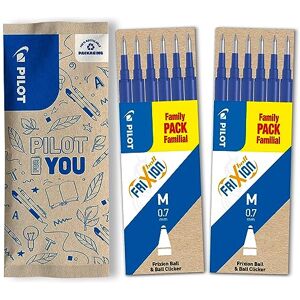 PILOT Pack of 2 sets of 6 Refills 0,7 Erasable ink for Frixion Medium blue PILOT Pack of 2 sets of 6 Refills 0,7 Erasable ink for Frixion Medium blue